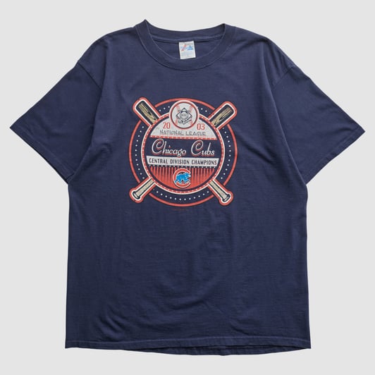Chicago Cubs Majestic 2003 T-shirt - Navy - XL by Fanatics Real Vintage