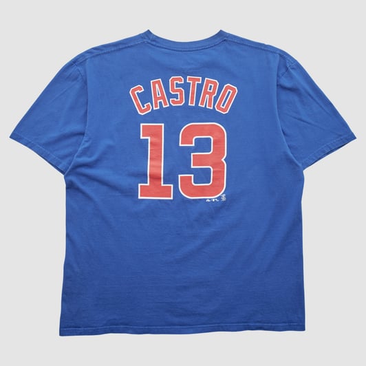Chicago Cubs Majestic 2010 T-shirt - Blue - XL by Fanatics Real Vintage
