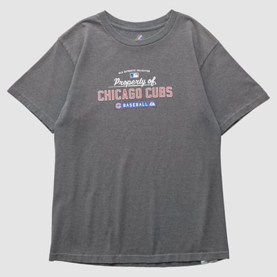 Chicago Cubs Majestic 2010s T-shirt - Dark Heather Gray - S by Fanatics Real Vintage