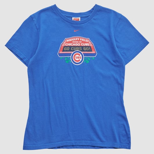 Chicago Cubs Nike 2000s T-shirt - Blue - M by Fanatics Real Vintage