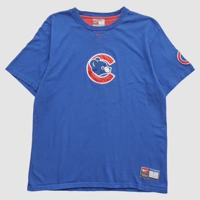 Chicago Cubs Nike 2000s T-shirt - Blue - M by Fanatics Real Vintage