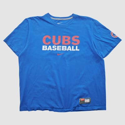 Chicago Cubs Nike 2010s T-shirt - Blue - 2XL by Fanatics Real Vintage