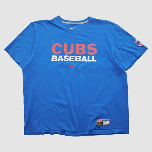 Chicago Cubs Nike 2010s T-shirt - Blue - 2XL by Fanatics Real Vintage