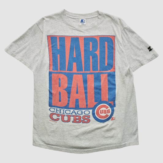 Chicago Cubs Starter 90s T-shirt - Heather Gray - M by Fanatics Real Vintage