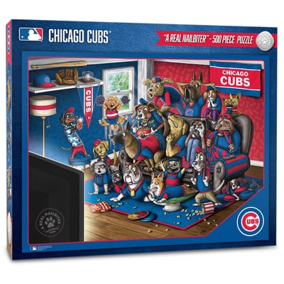 Chicago Cubs Fanpoint Purebred Fans 18'' x 24'' A Real Nailbiter 500-Piece Puzzle