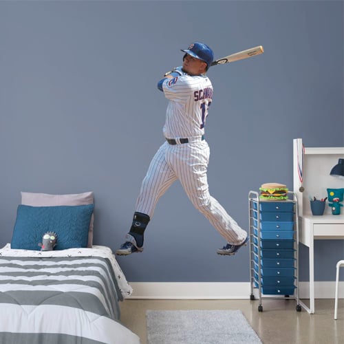Chicago Cubs Kyle Schwarber Fathead Life Size Removable Wall Decal