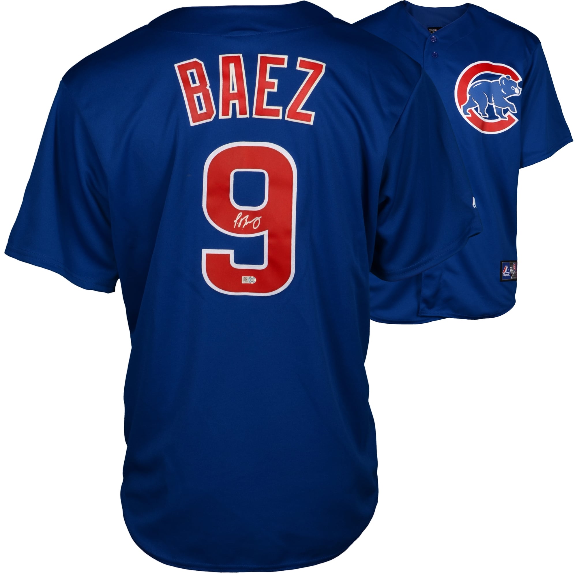Autographed Chicago Cubs Javier Baez Fanatics Authentic Majestic