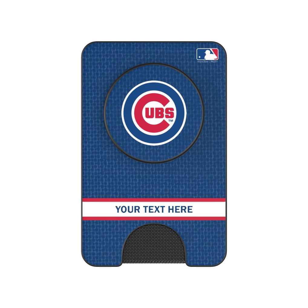 Chicago Cubs Keyscaper Personalized Solid PopSockets Magnetic Wallet