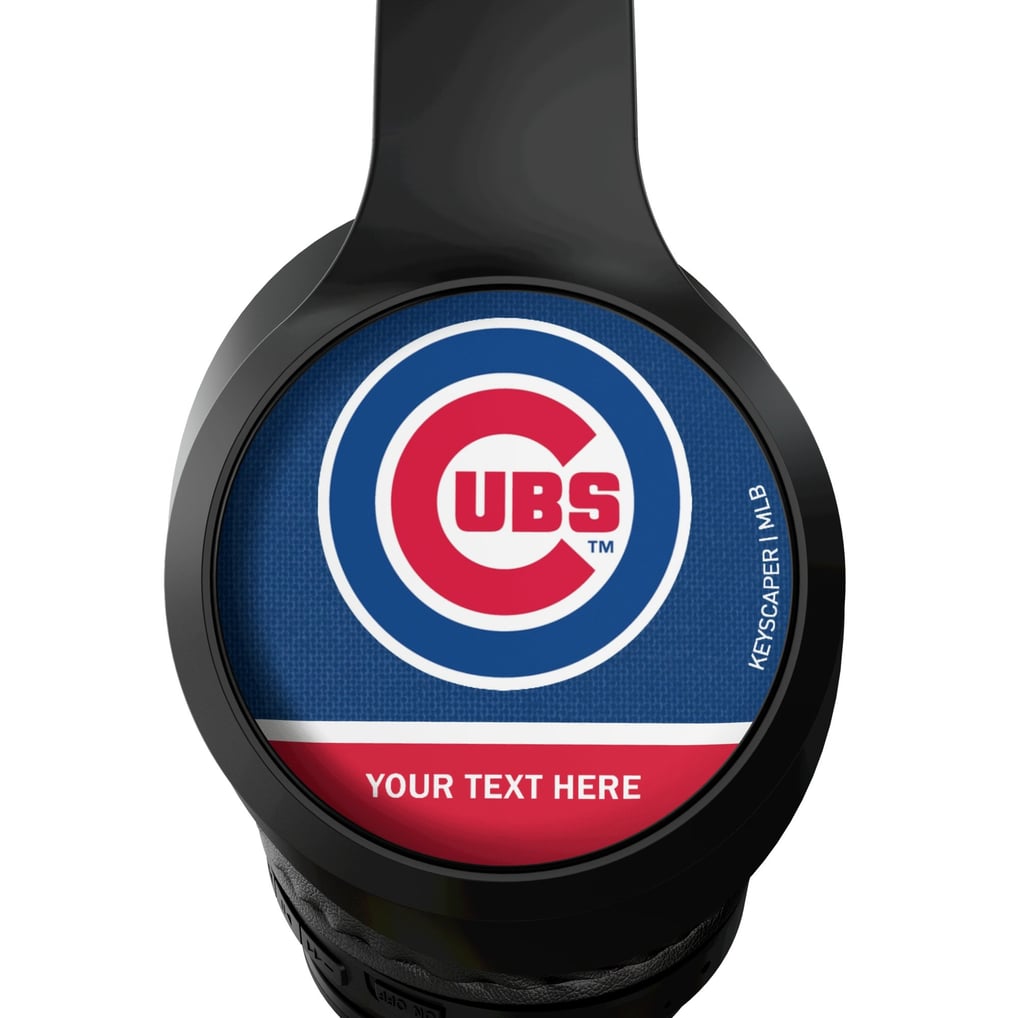 Chicago Cubs Keyscaper Personalized Solid Wireless Bluetooth Headphones With Case