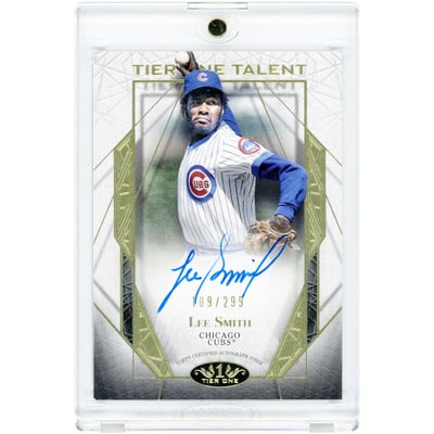 Lee Smith Chicago Cubs Autographed 2022 Topps Tier One Tier One Talent #T1TA-LS #109/299 Card