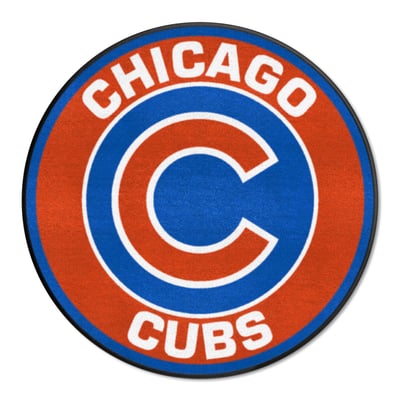Chicago Cubs Logo Brands 27" Diameter Roundel Mat