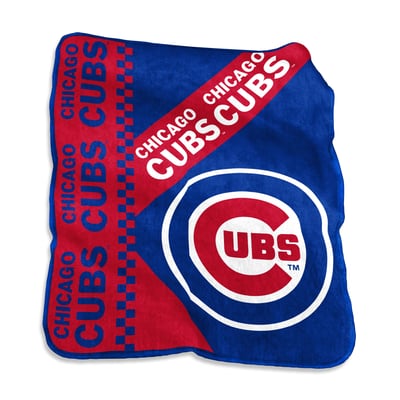 Chicago Cubs Logo Brands 50" x 60" Victory Collage Raschel Throw Blanket