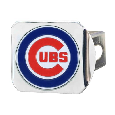 Chicago Cubs Logo Brands Chrome Hitch Cover