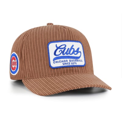  Chicago Cubs '47 Corduroy Patch Hitch Adjustable Hat - Brown