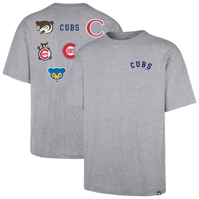 Chicago Cubs '47  History Lock Foundation T-Shirt - Heather Gray