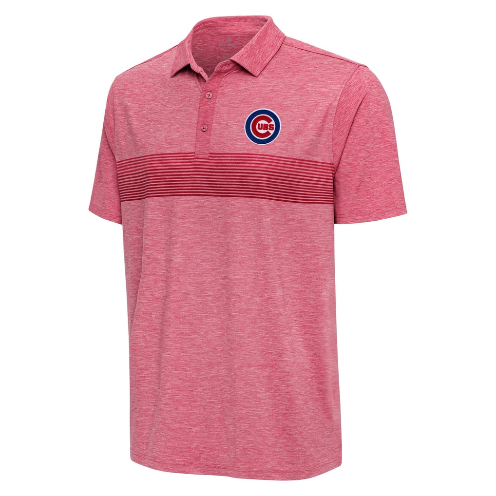 Chicago Cubs Antigua Dashing Polo - Heather Red