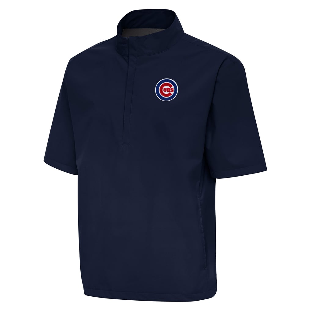 Chicago Cubs Antigua Brisk Quarter-Zip Wind Shirt - Navy