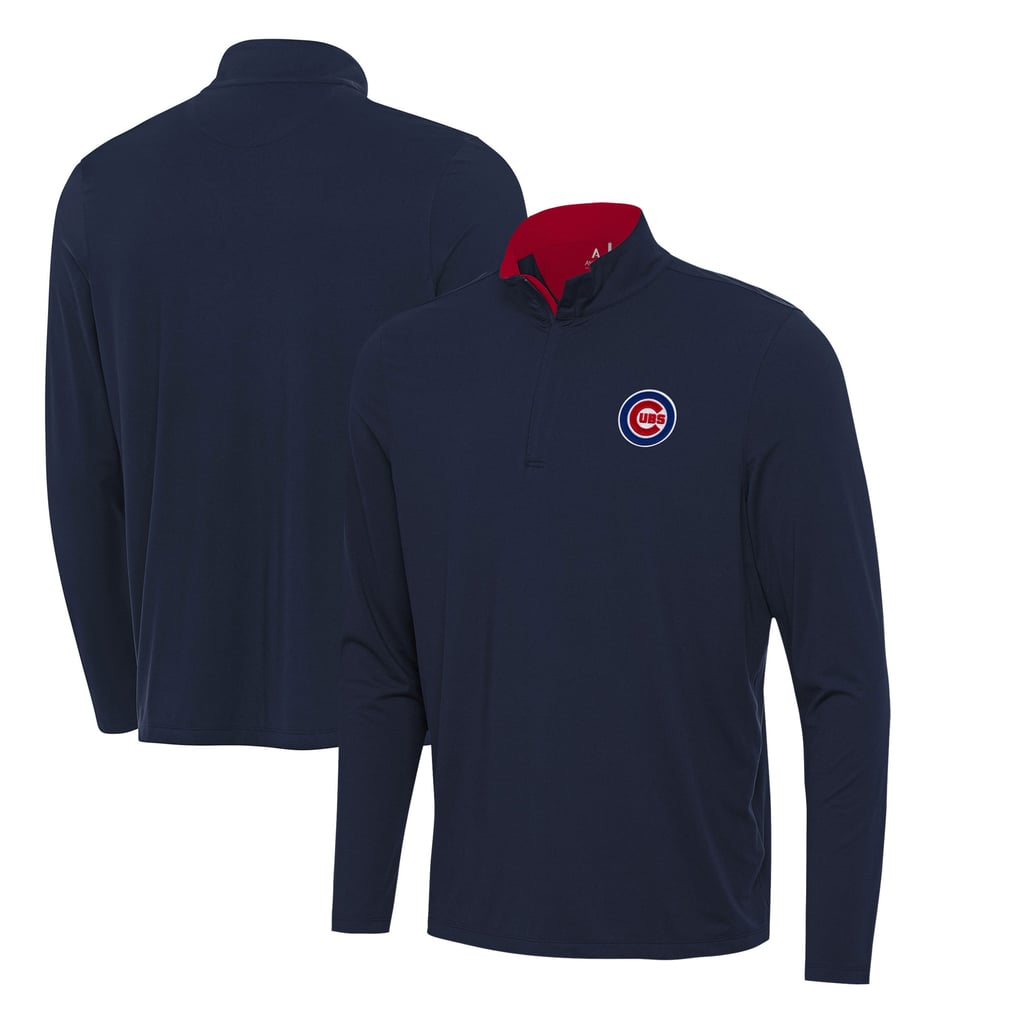  Chicago Cubs Antigua Content Quarter-Zip Top - Navy