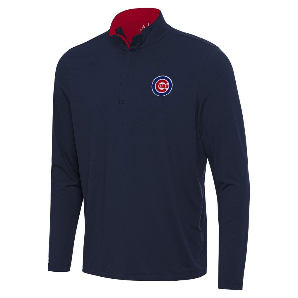  Chicago Cubs Antigua Content Quarter-Zip Top - Navy
