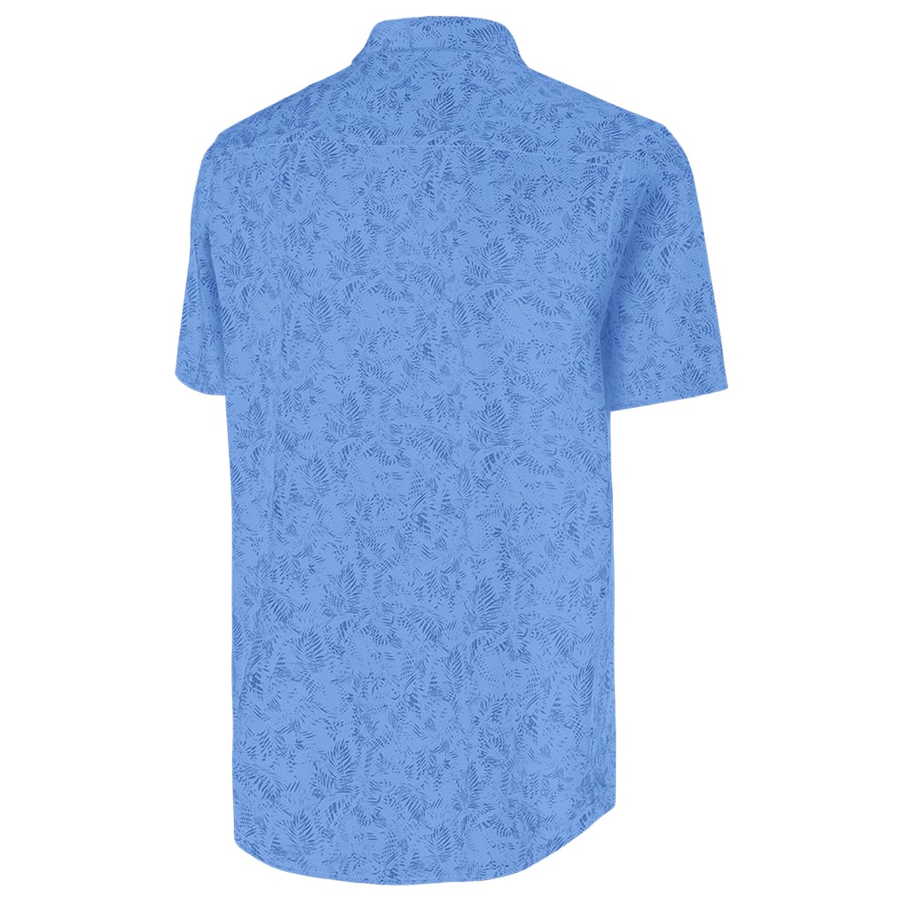 Chicago Cubs Antigua Cactus Spring Training Lush Button-Up Shirt - Powder Blue