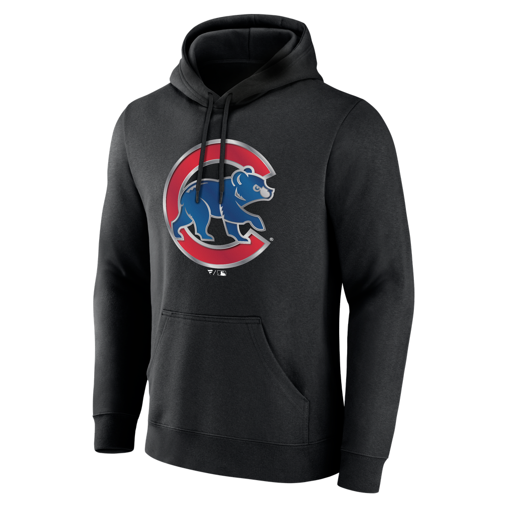 Men's Chicago Cubs Black Big & Tall Forged Mascot Hoodie