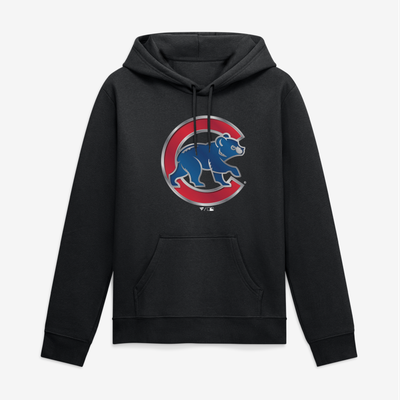 Chicago Cubs Big & Tall Forged Mascot Hoodie - Black