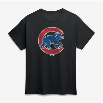 Chicago Cubs Big & Tall Forged Mascot T-Shirt - Black