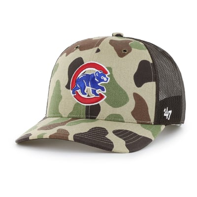 Chicago Cubs Carhartt x '47 Duck Adjustable Trucker Hat - Camo