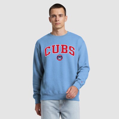  Chicago Cubs Champion Volume Sweatshirt - Light Blue/Red
