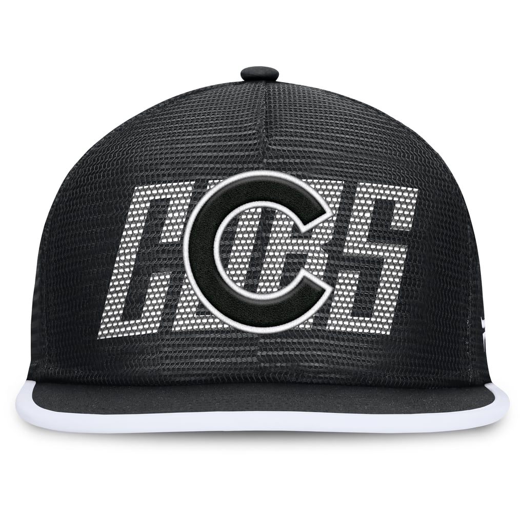  Chicago Cubs Fanatics Let's Glow Line Drive Snapback Hat - Black