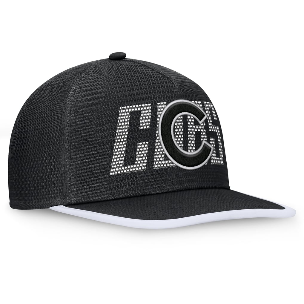  Chicago Cubs Fanatics Let's Glow Line Drive Snapback Hat - Black