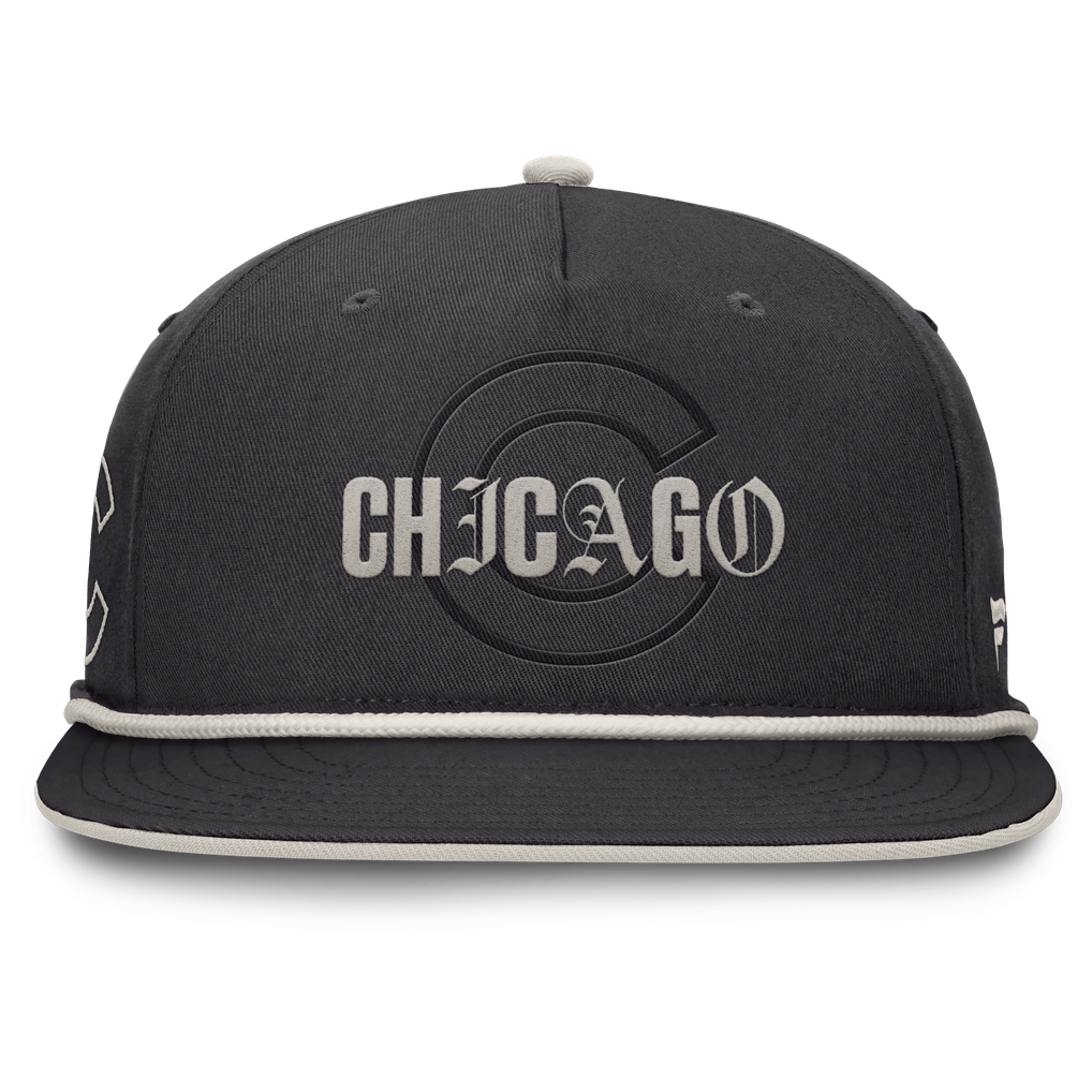 Chicago Cubs Fanatics Gapper Snapback Hat - Graphite