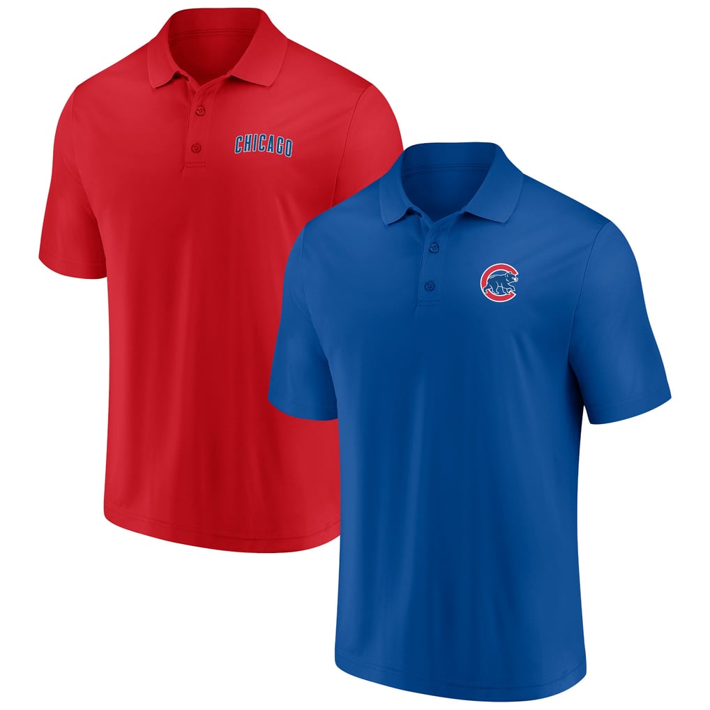 Chicago Cubs Fanatics Dueling Logos Polo Combo Set - Royal/Red
