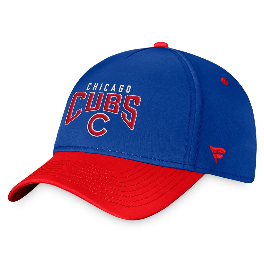  Chicago Cubs Fanatics Stacked Logo Flex Hat - Royal/Red
