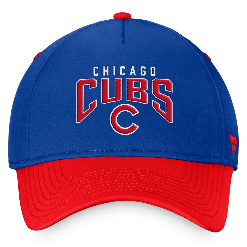  Chicago Cubs Fanatics Stacked Logo Flex Hat - Royal/Red