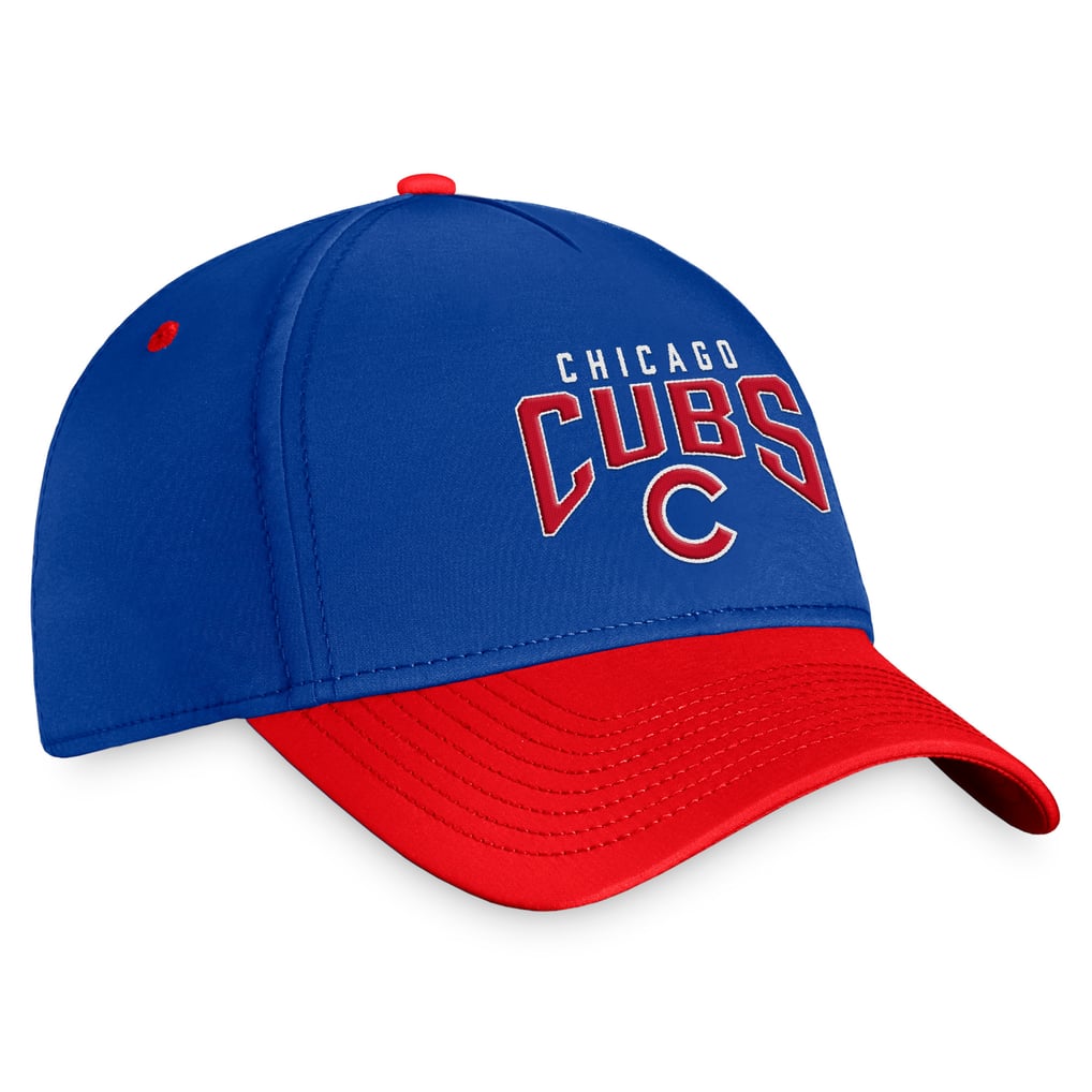  Chicago Cubs Fanatics Stacked Logo Flex Hat - Royal/Red
