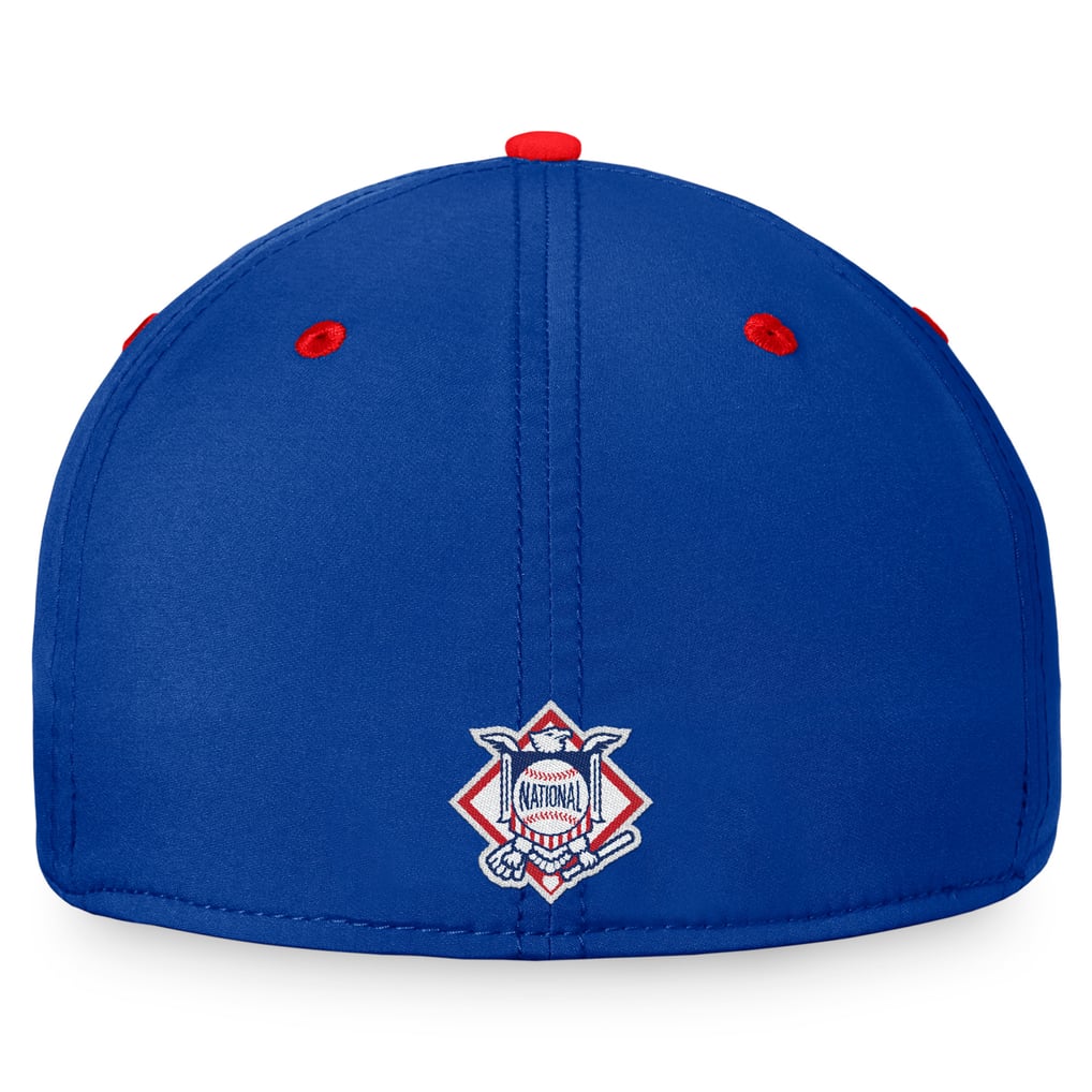  Chicago Cubs Fanatics Stacked Logo Flex Hat - Royal/Red