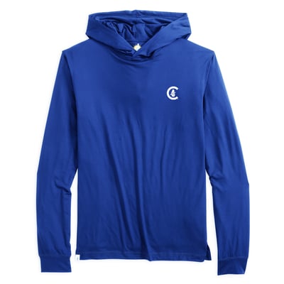Chicago Cubs johnnie-O Talon Featherweight Performance Hooded Long Sleeve T-Shirt - Royal