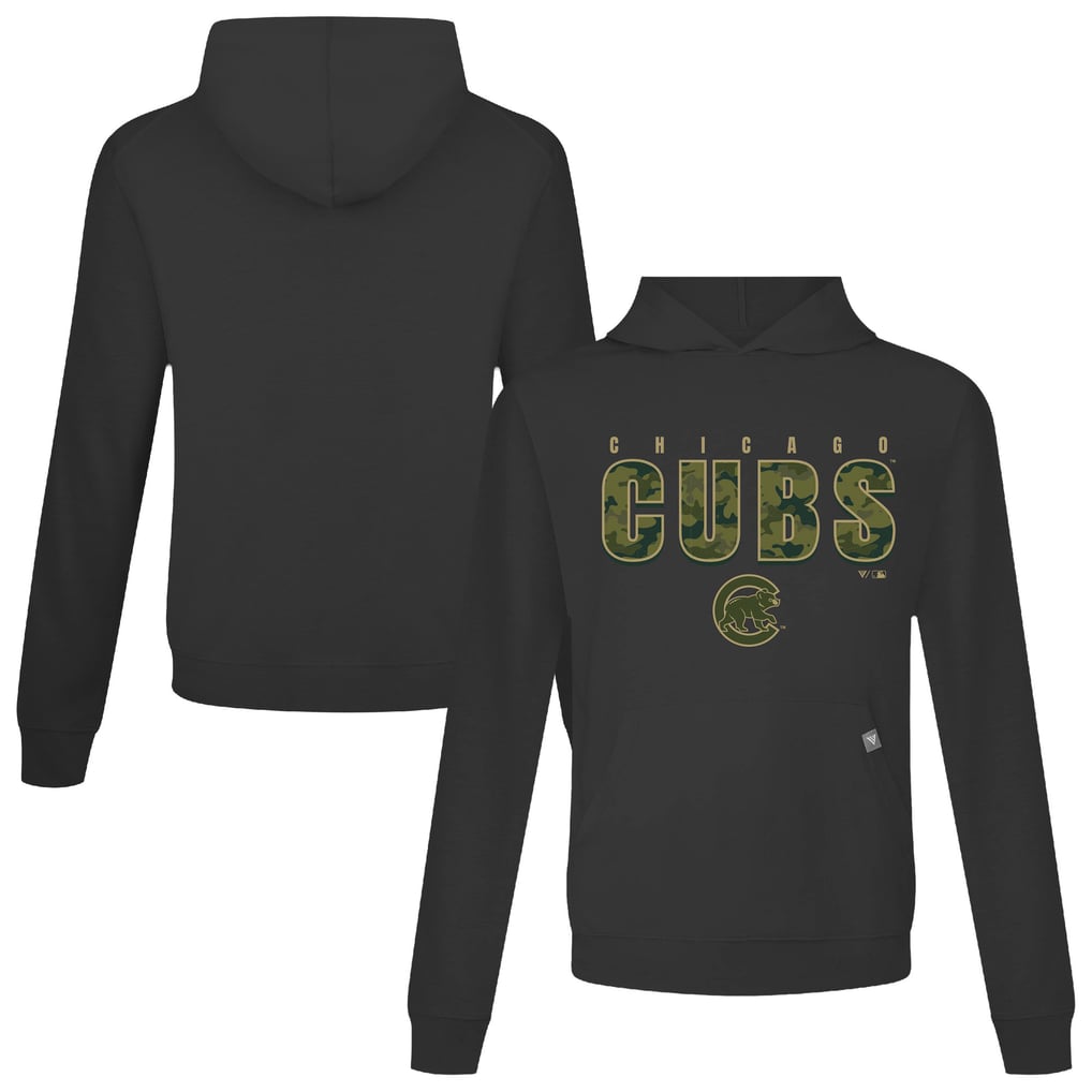  Chicago Cubs Levelwear Relay Protect Pullover Hoodie - Black