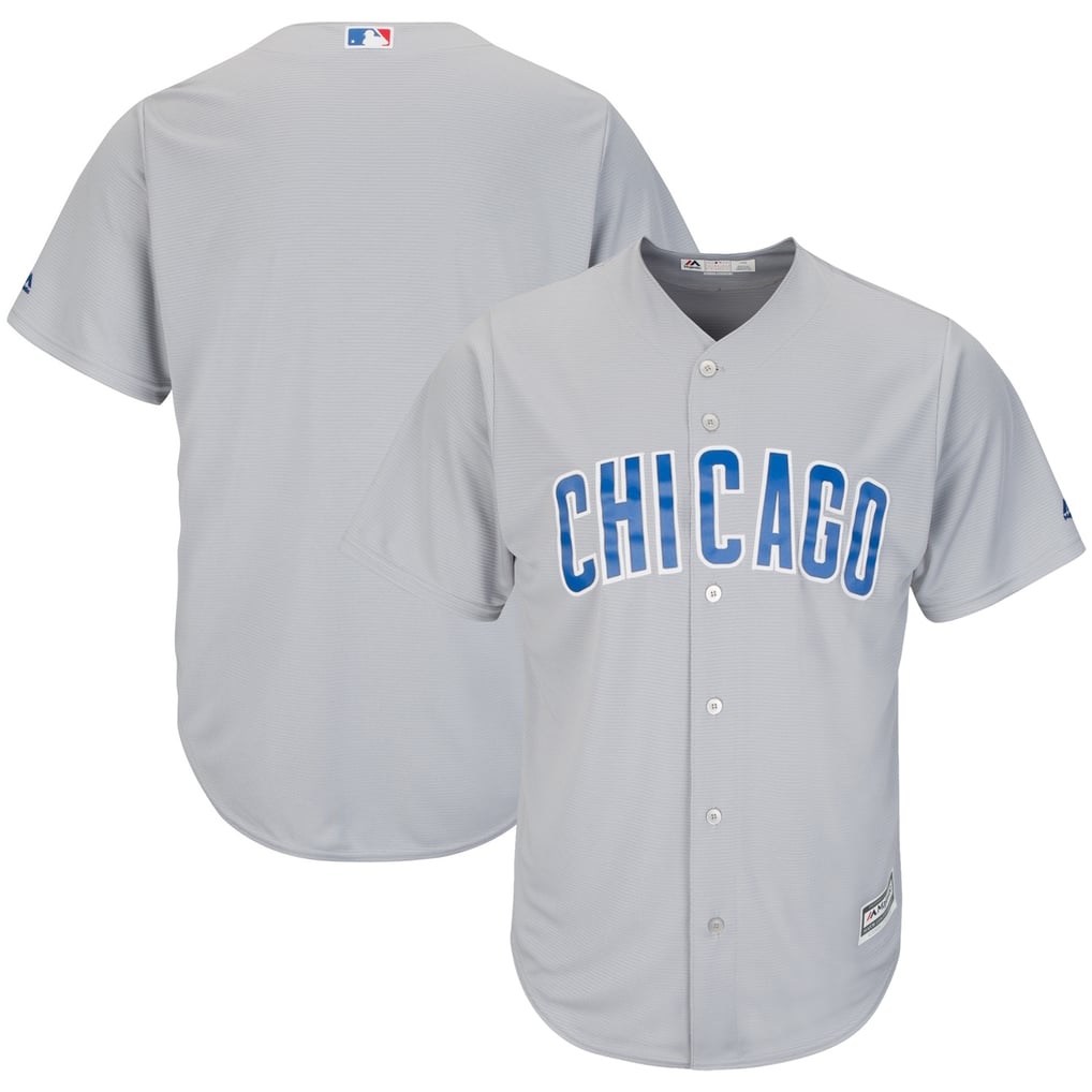 Chicago Cubs Majestic Official Cool Base Jersey - Gray