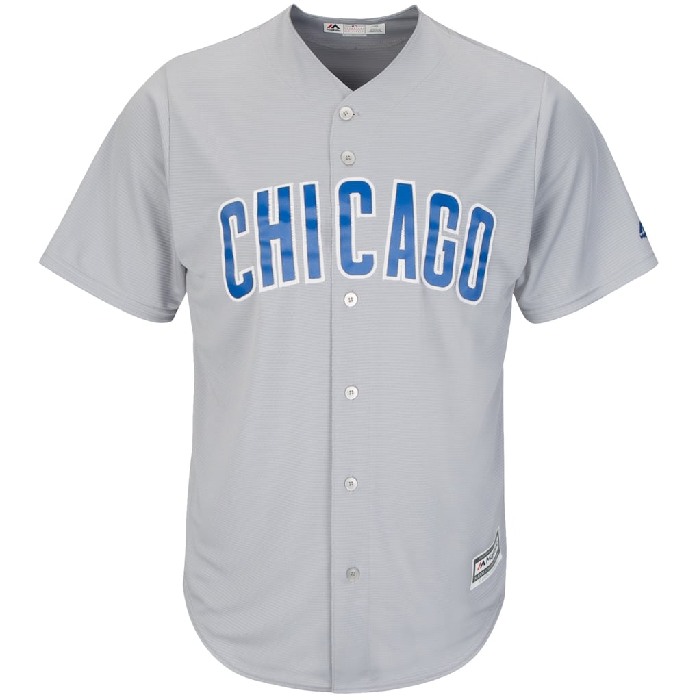 Chicago Cubs Majestic Official Cool Base Jersey - Gray