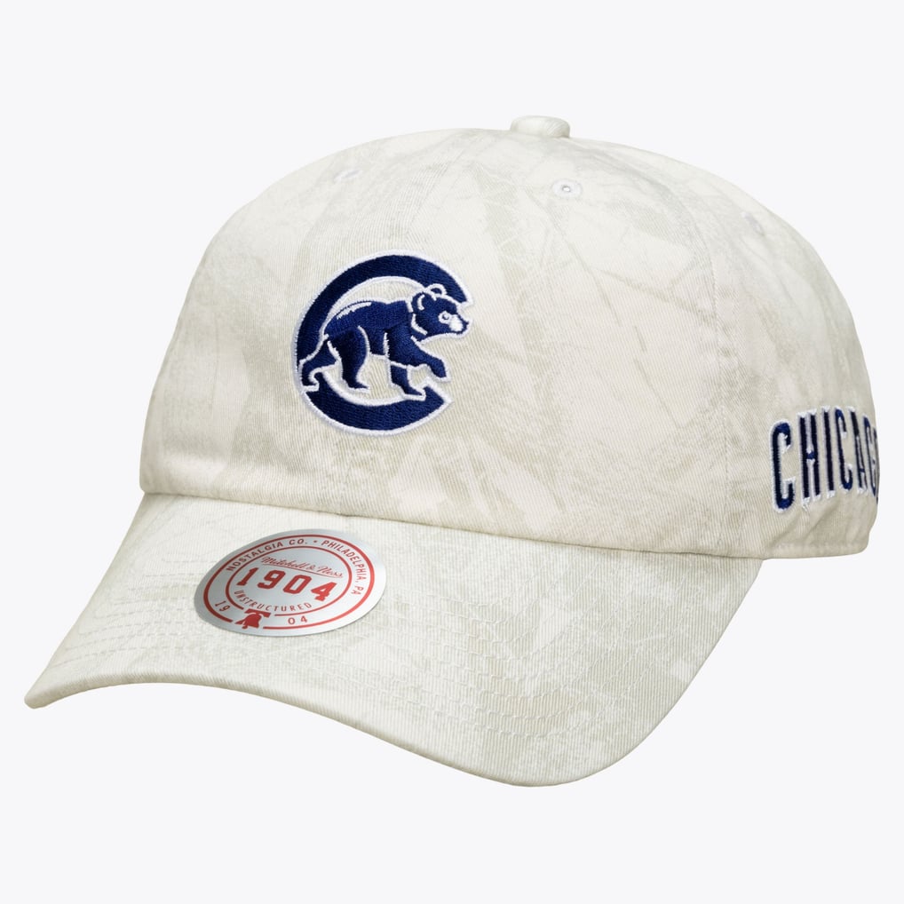  Chicago Cubs Mitchell & Ness Ghosted 1904 Adjustable Hat - White