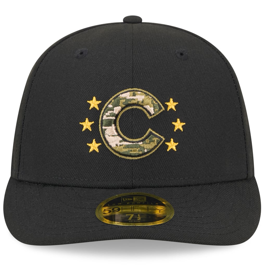  Chicago Cubs New Era 2024 Armed Forces Day Low Profile 59FIFTY Fitted Hat - Black