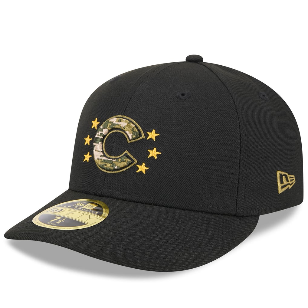  Chicago Cubs New Era 2024 Armed Forces Day Low Profile 59FIFTY Fitted Hat - Black