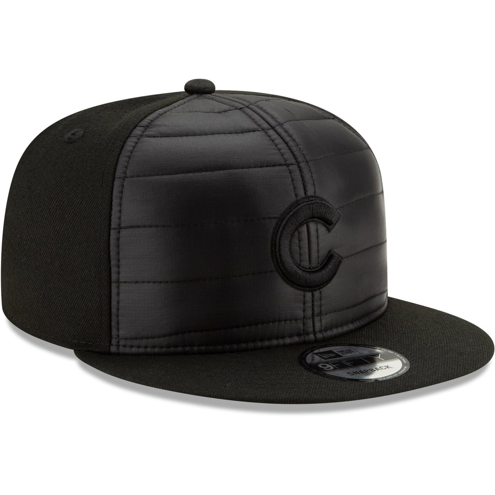 Men's Chicago Cubs New Era Black Degree 9FIFTY Snapback Hat