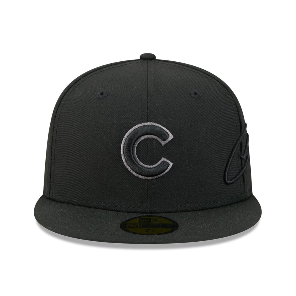 Chicago Cubs New Era Side Script 59FIFTY Fitted Hat - Black