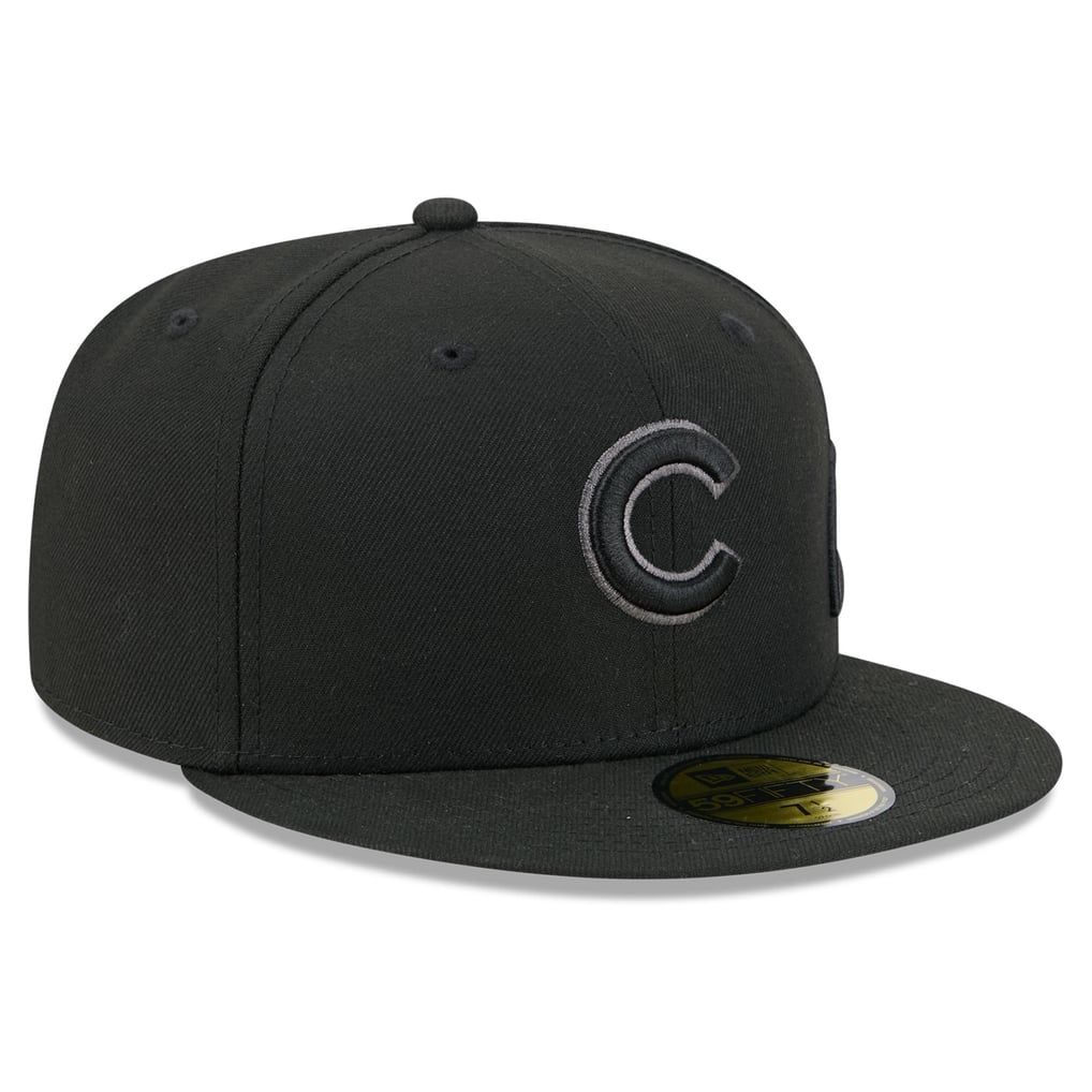 Chicago Cubs New Era Side Script 59FIFTY Fitted Hat - Black