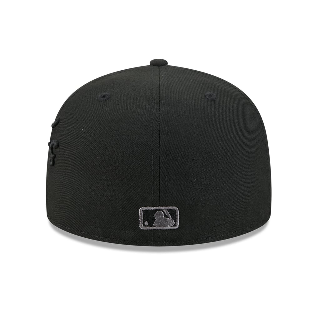 Chicago Cubs New Era Side Script 59FIFTY Fitted Hat - Black