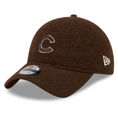  Chicago Cubs New Era Open Market Wool 9TWENTY Adjustable Hat - Brown