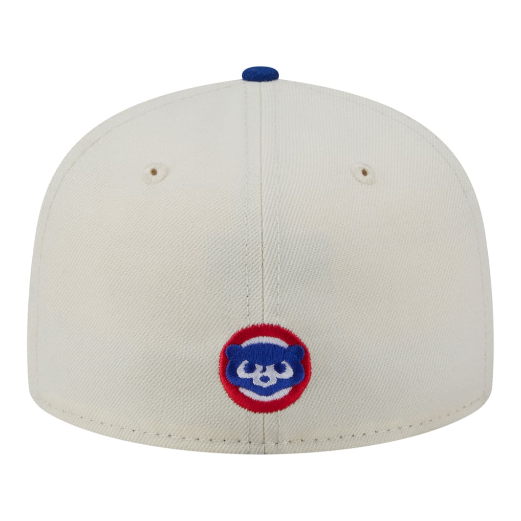  Chicago Cubs New Era Two-Tone Stitch 59FIFTY Fitted Hat - Cream